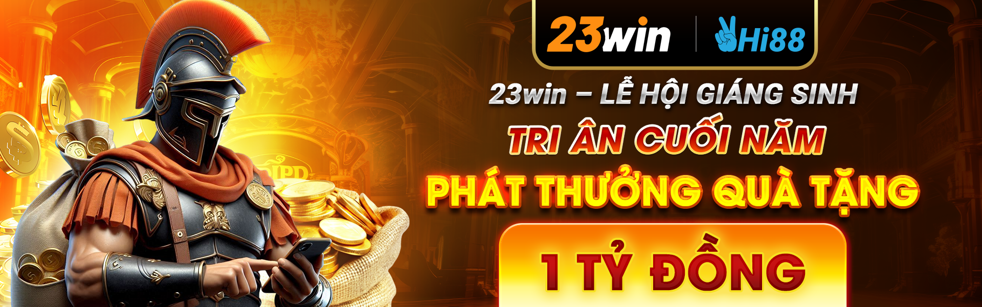 banner 23win phát quà tặng 1 tỷ dồng