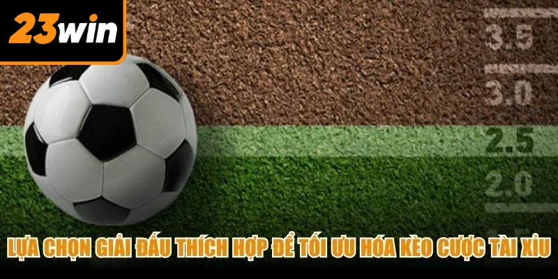 Lựa chọn giải đấu thích hợp để tối ưu hóa kèo cược tài xỉu