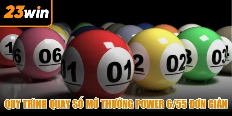 Quy trình quay số mở thưởng Power 6/55 đơn giản
