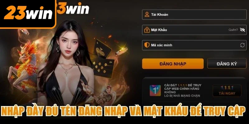 Nhập đầy đủ tên đăng nhập và mật khẩu để truy cập hệ thống giao dịch